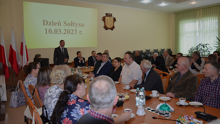 zebrani podczas dnia sołtysa