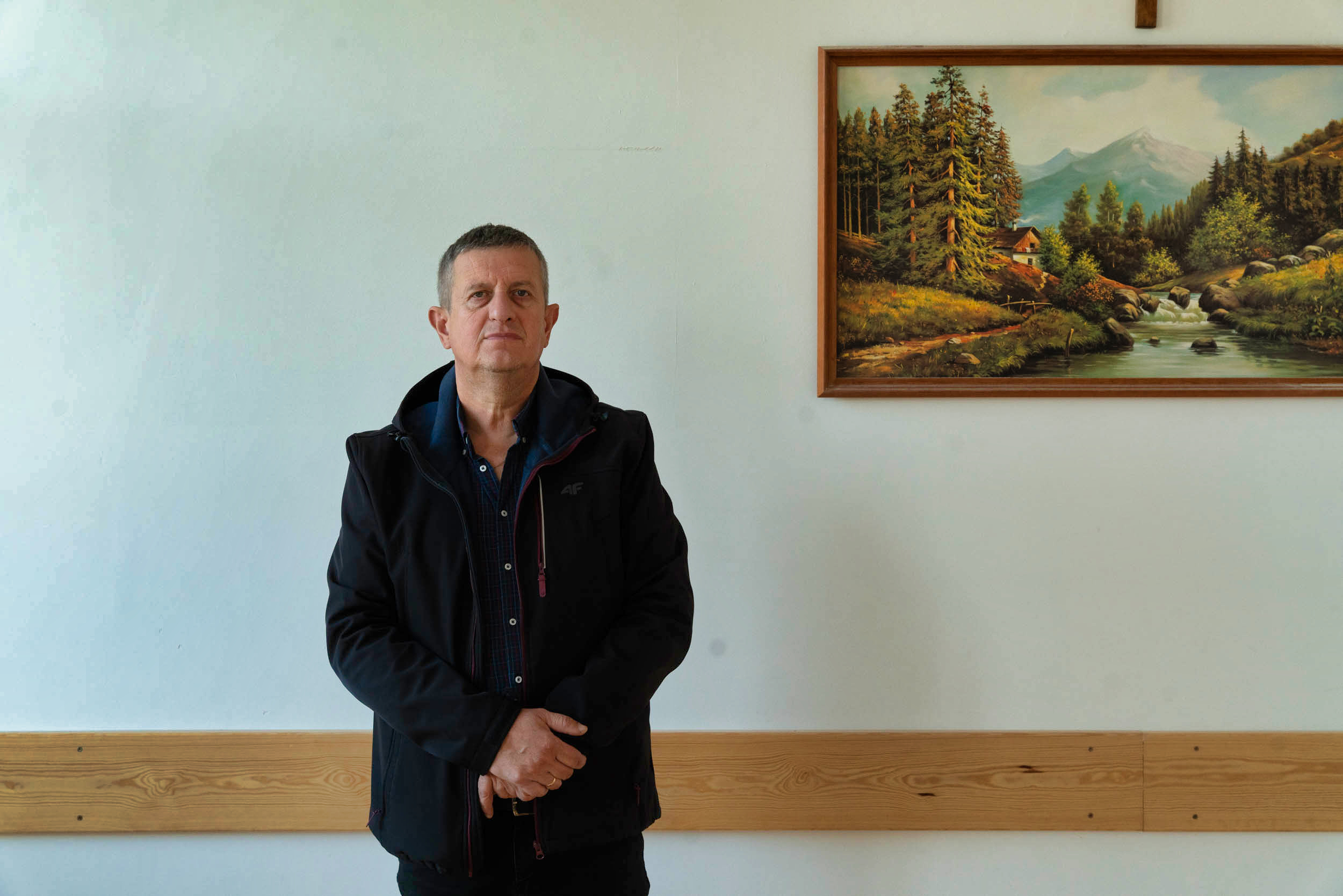 Radny Kędzierski w świetlicy wiejskiej w rosochatce