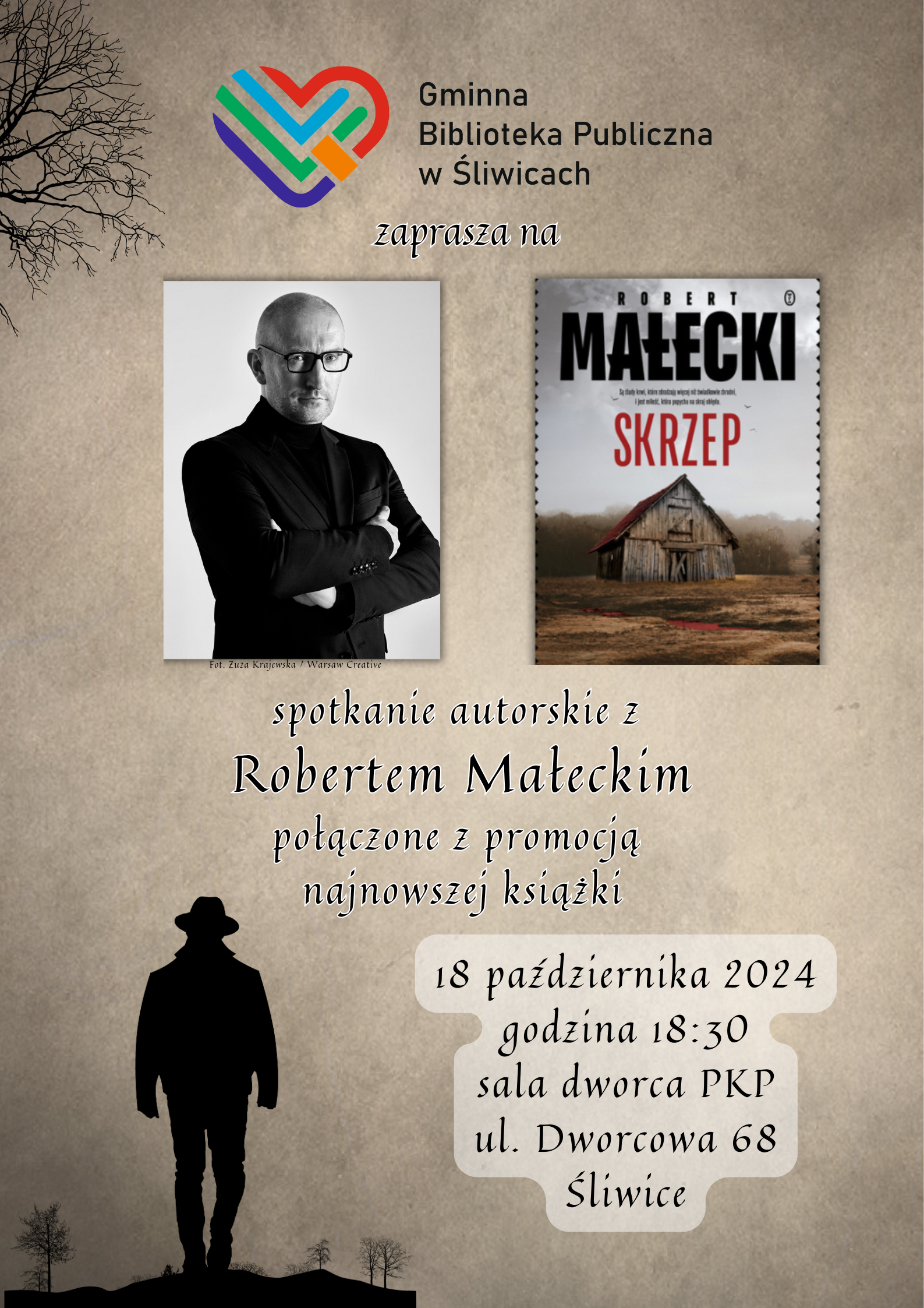 plakat spotkania z robertem małeckim