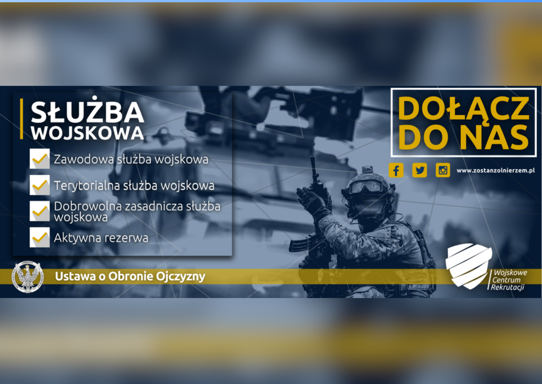 grafika służba wojskowa dołącz do nas