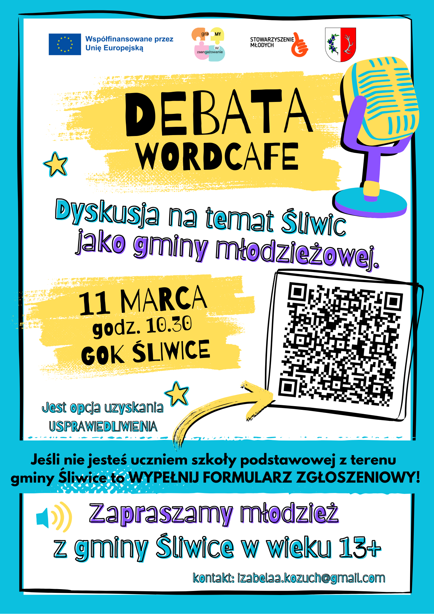 plakat debaty wordcafe