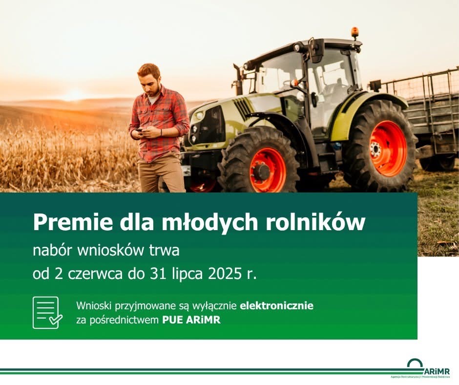 premie dla młodych rolnik&oacute;w plakat