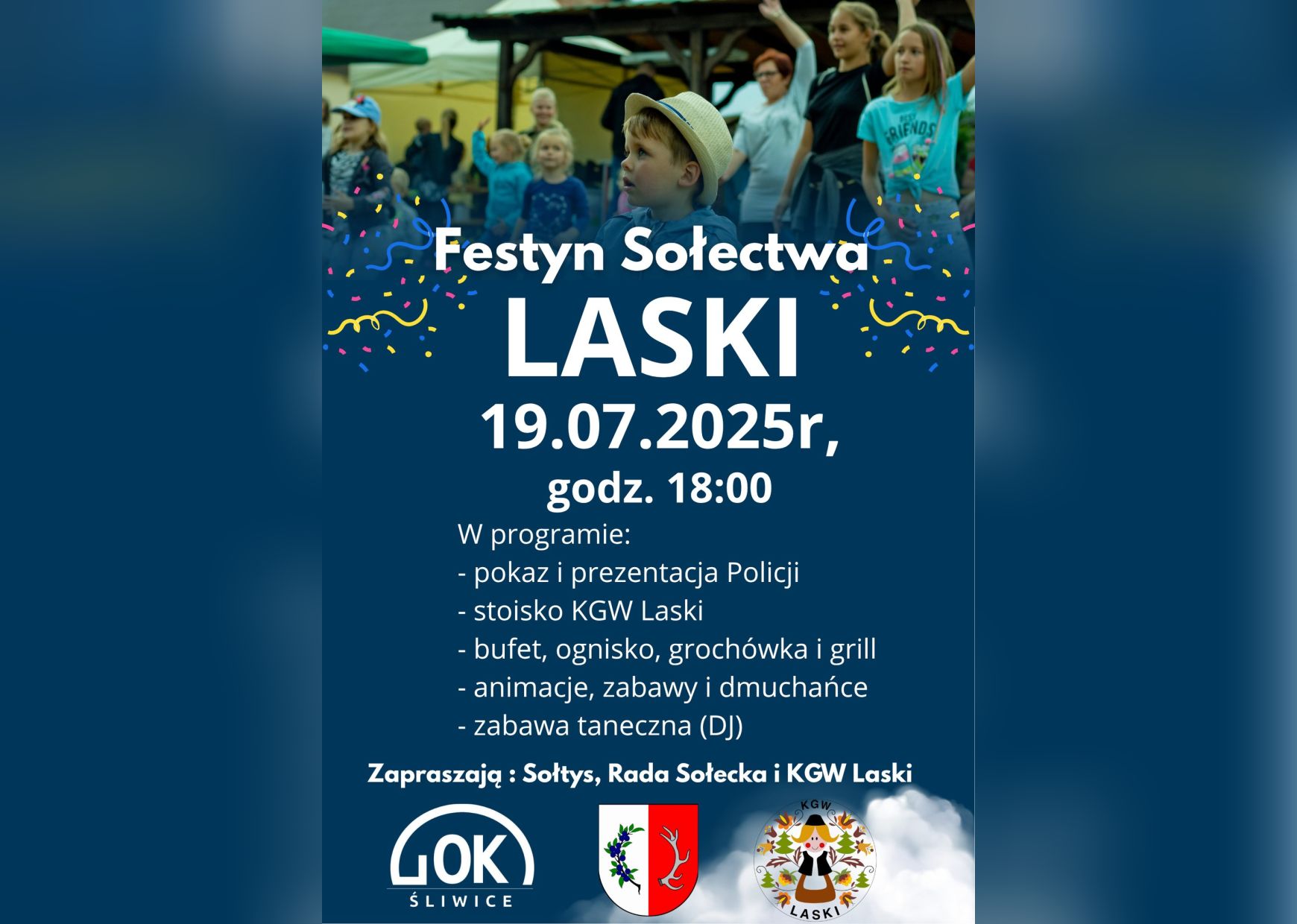 plakat festynu sołeckiego
