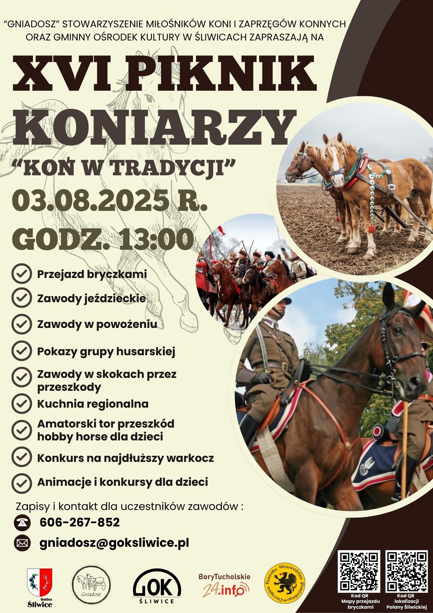 plakat pikniku koniarzy