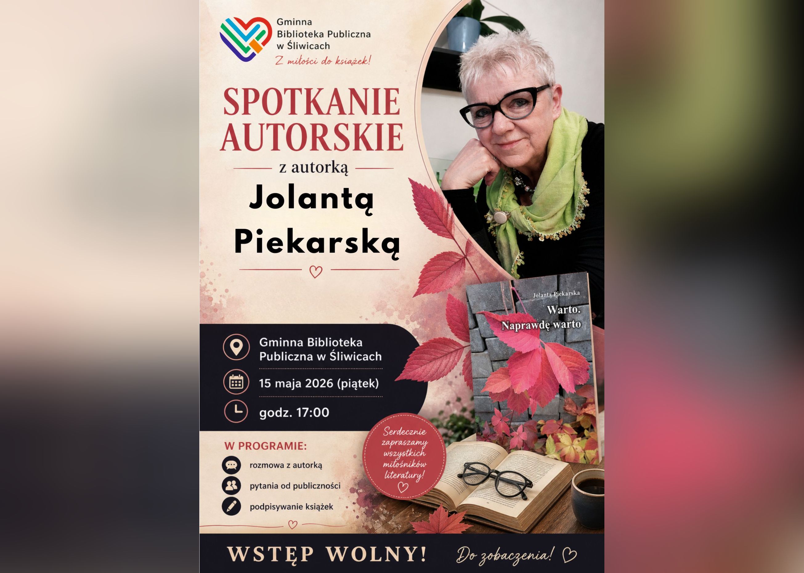 spotkanie z autorką grafika 