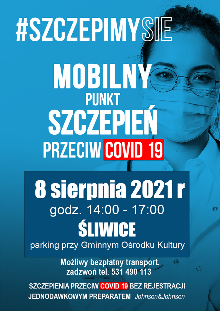 Plakat mobilne szczepienia