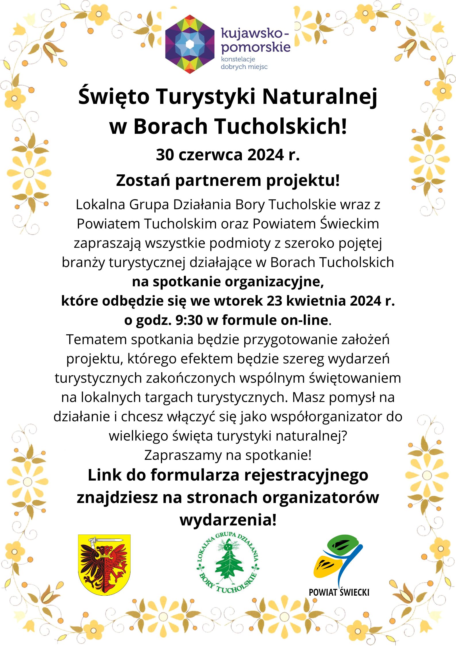 zaproszenie w formie plakatu na spotkanie