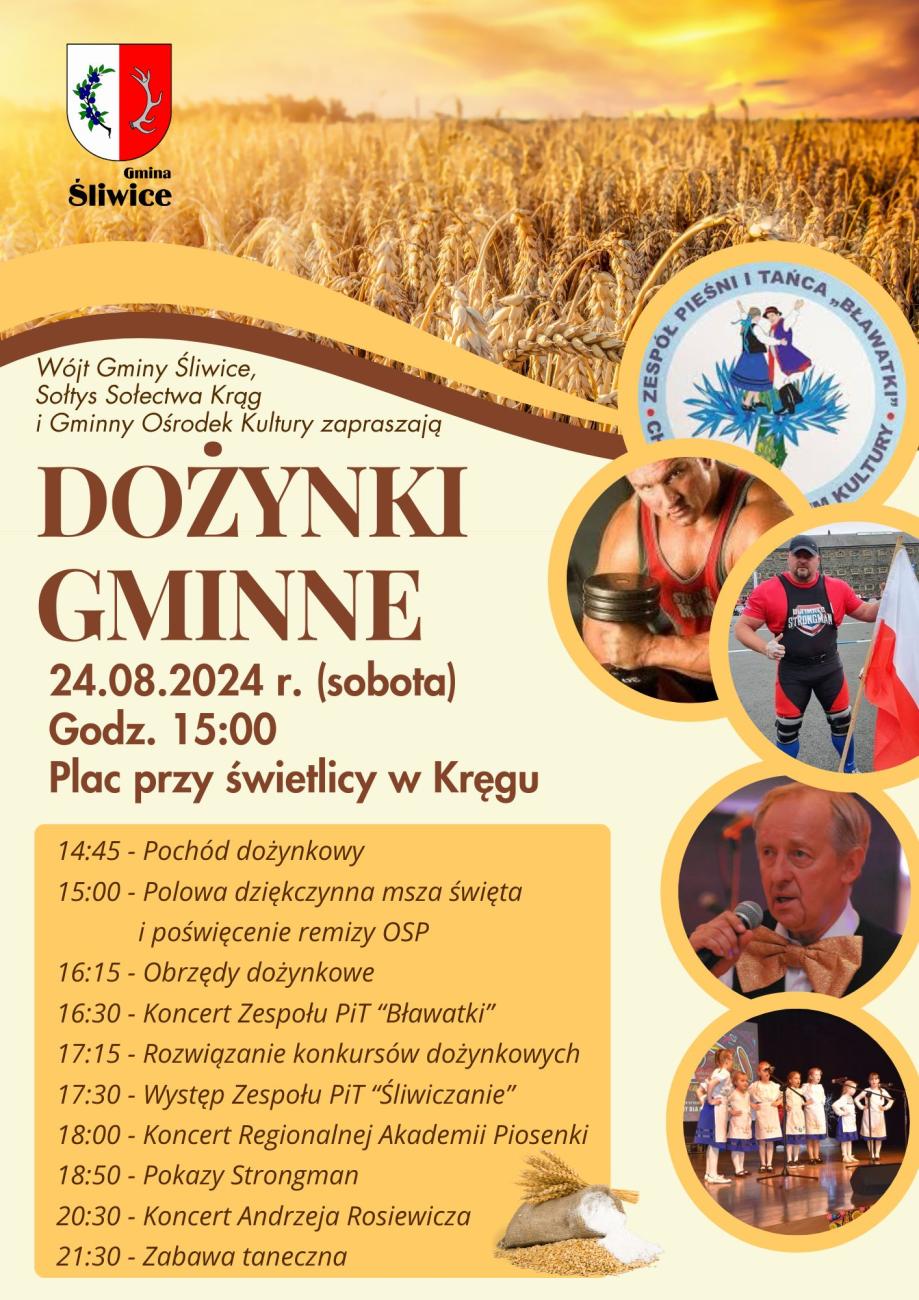 plakat dożynki gminne
