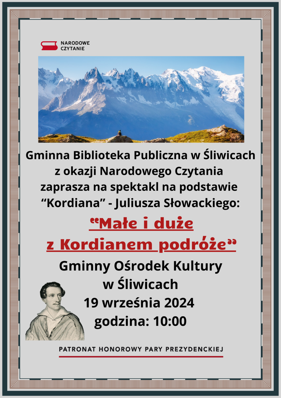 plakat kordian juliusz słowacki