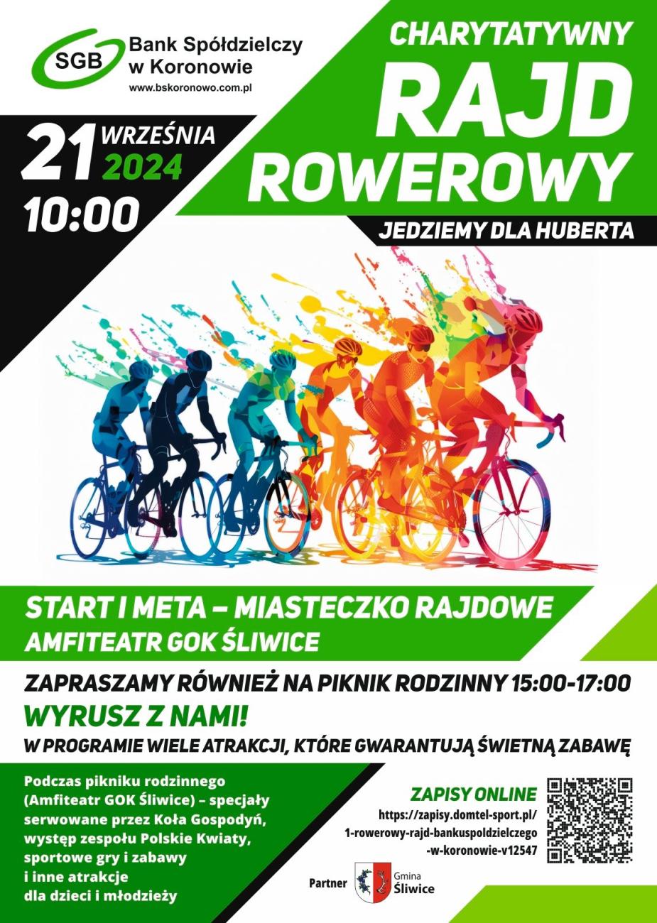 plakat rajdu rowerowego 21 września