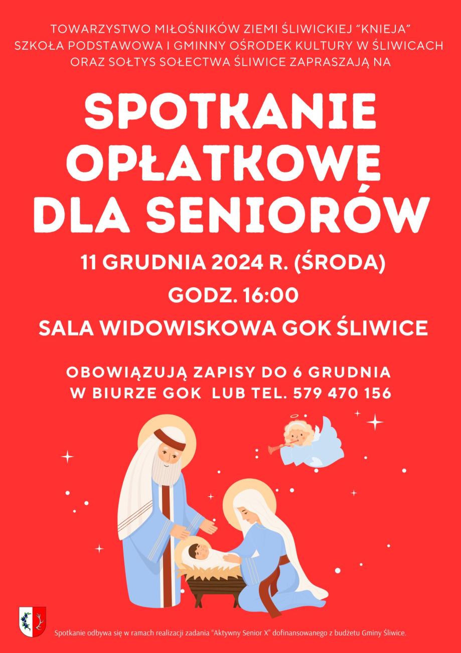 plakat spotkanie opłatkowego