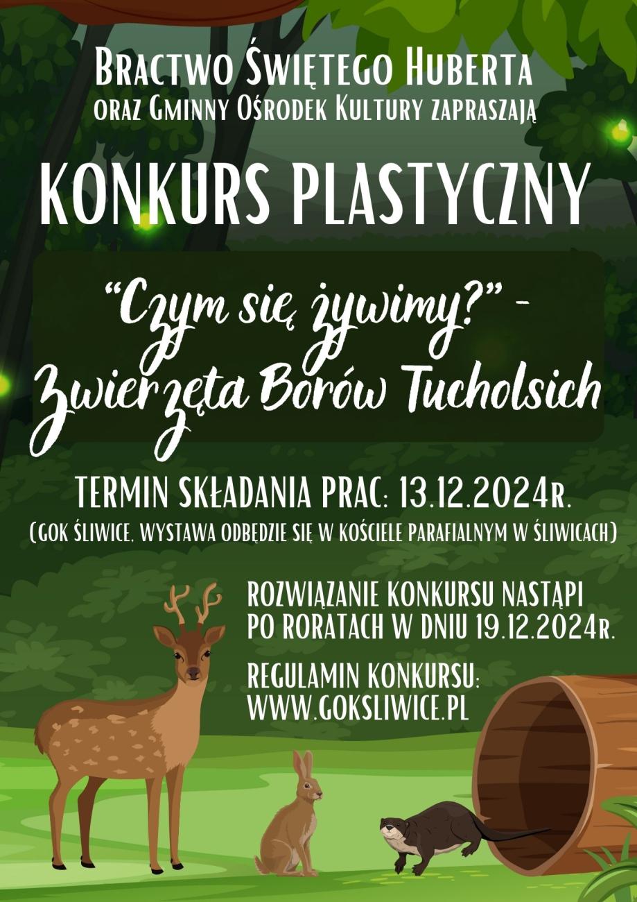 konkurs plastyczny "Czym się żywimy?" - Zwierzęta Borów Tucholskich