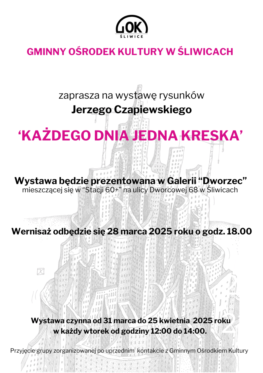 plakat każdego dnia jedna kreska