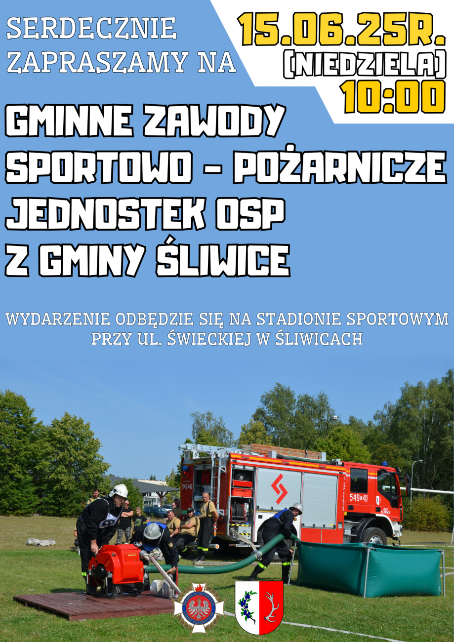 plakat gminnych zawodów sportowo pożarniczych