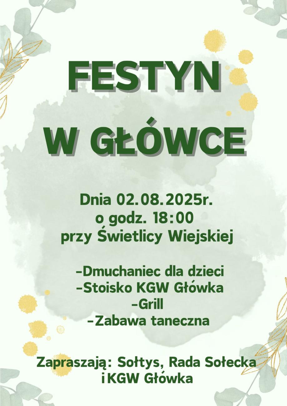 festyn w główce plakat