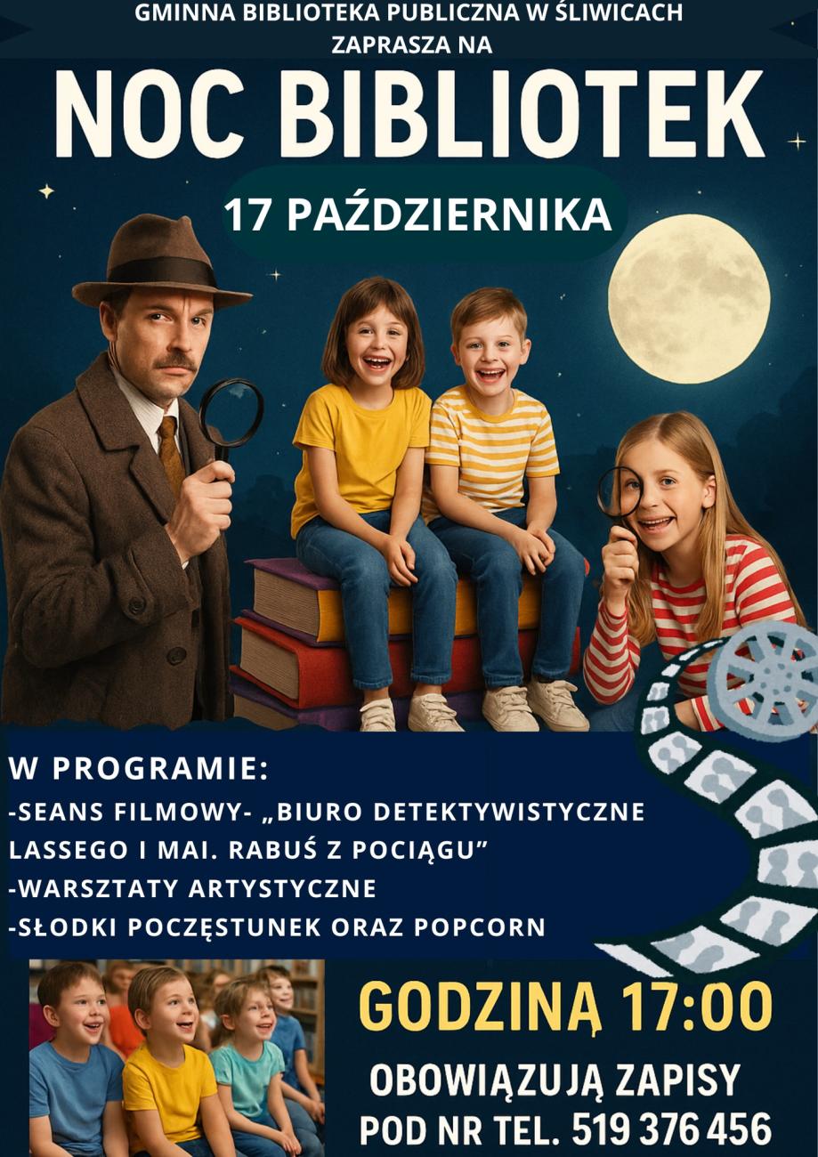 plakat noc bibliotek