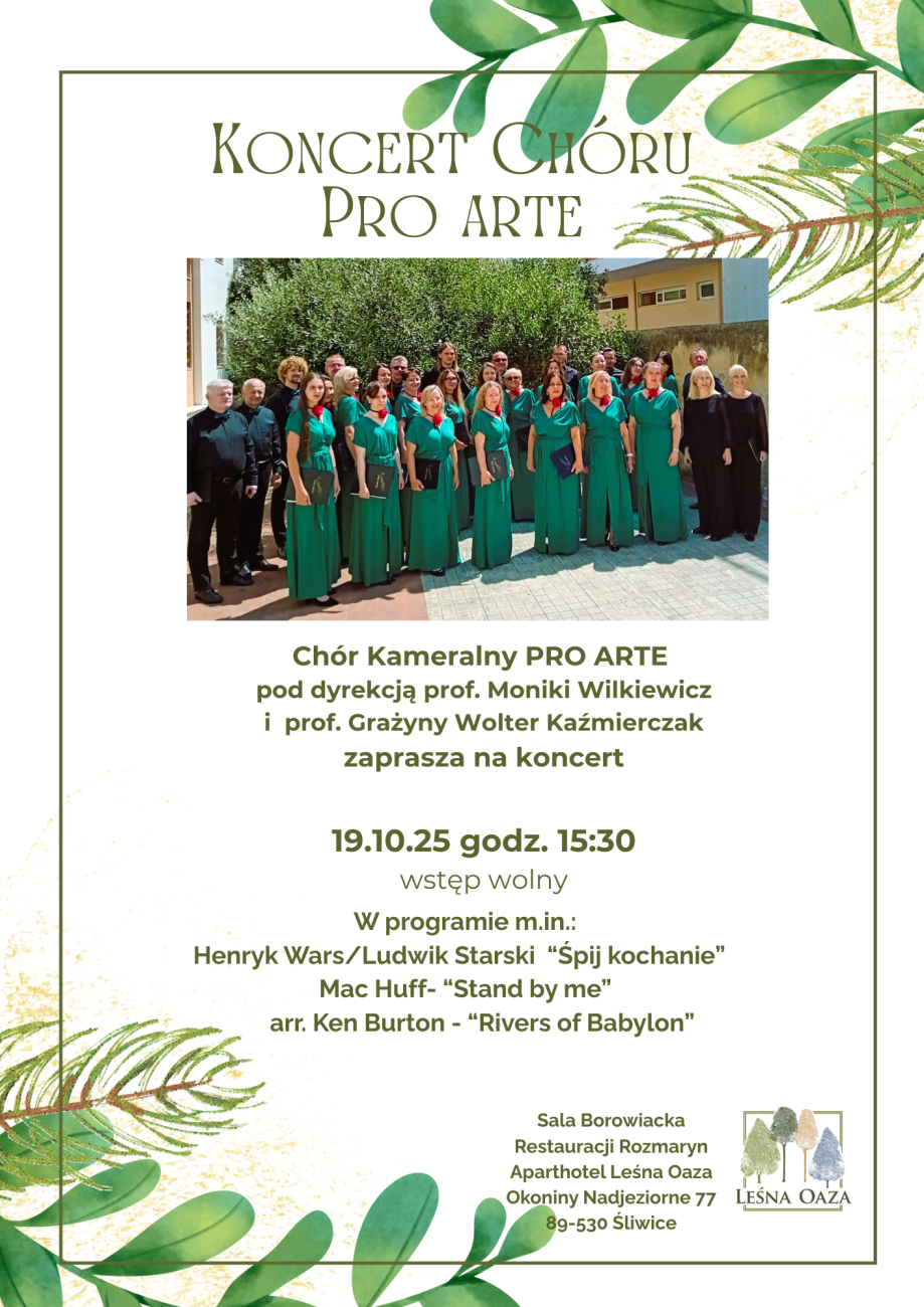 koncert chóru PRO ARTE pion