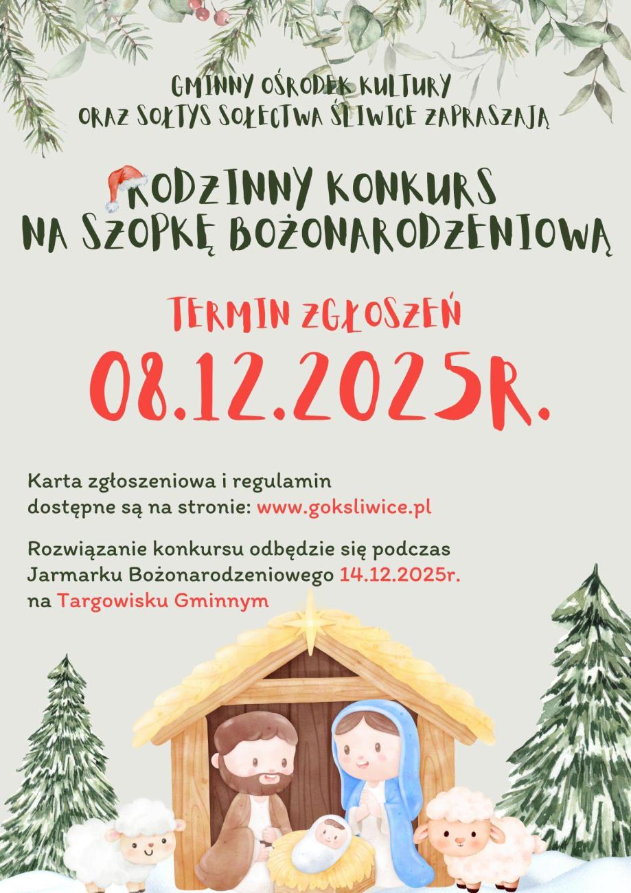 Konkurs szopka bożonarodzeniowa pion