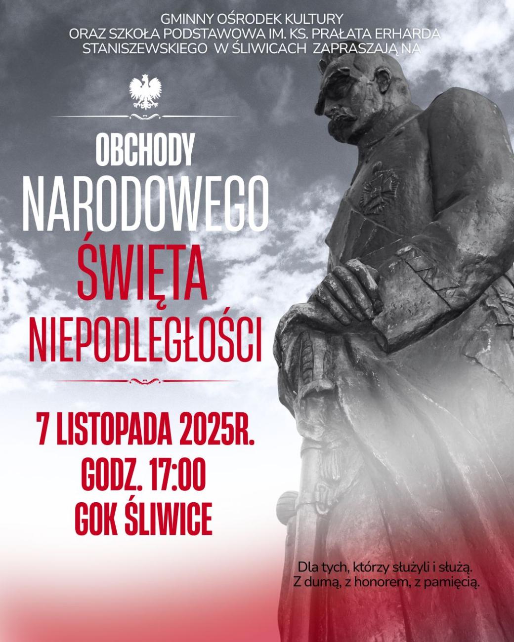 plakat obchody narodowego święta niepodległości