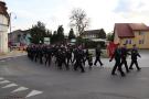przemarsz strażaków na rondzie