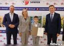 wójt, dyrektor sp śliwice, sekretarz i uczeń