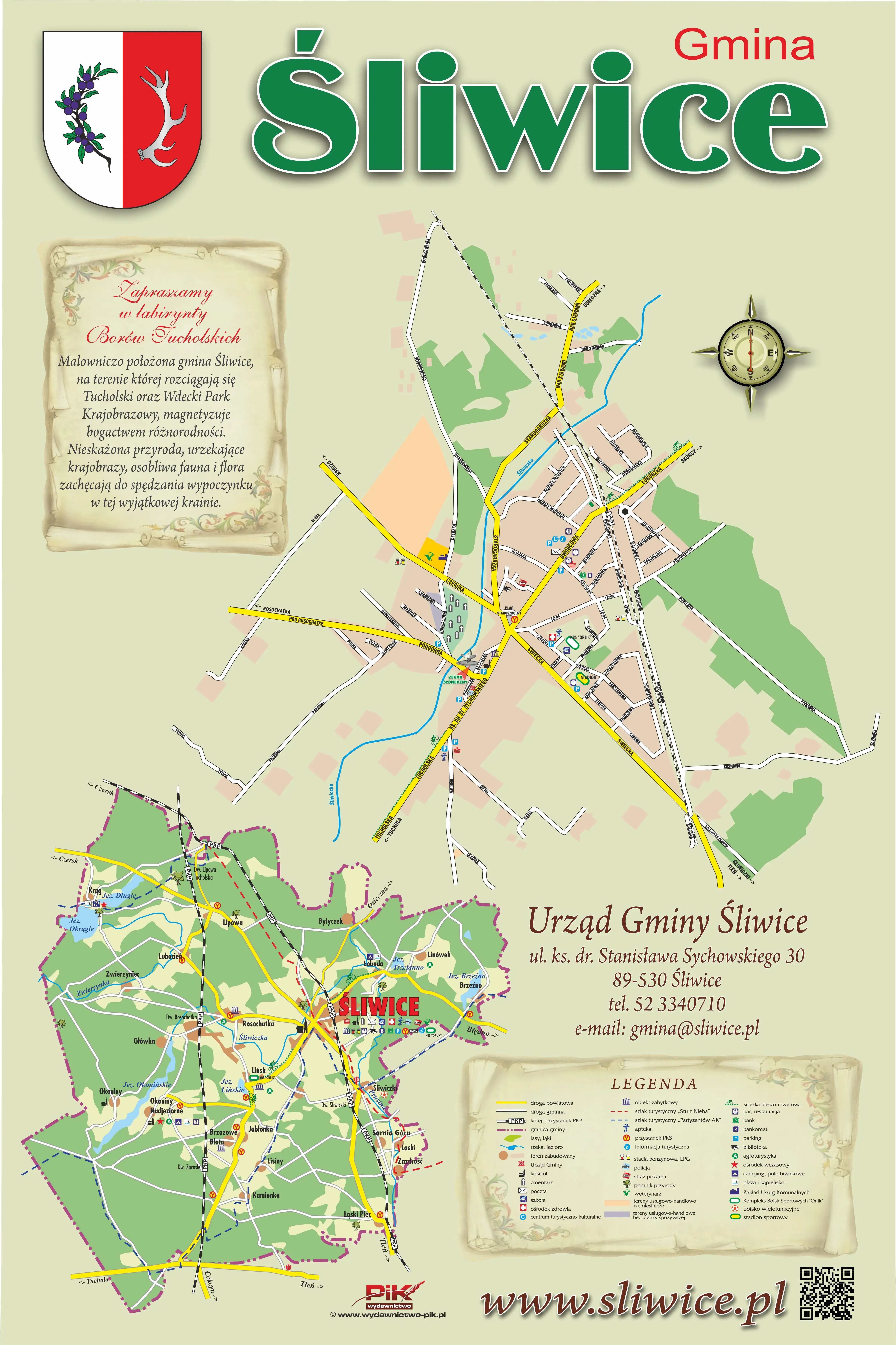 Mapa Gmina Śliwice