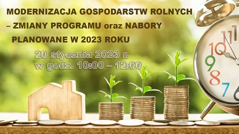 Grafika wprowadzająca modernizacja gospodarstw rolnych