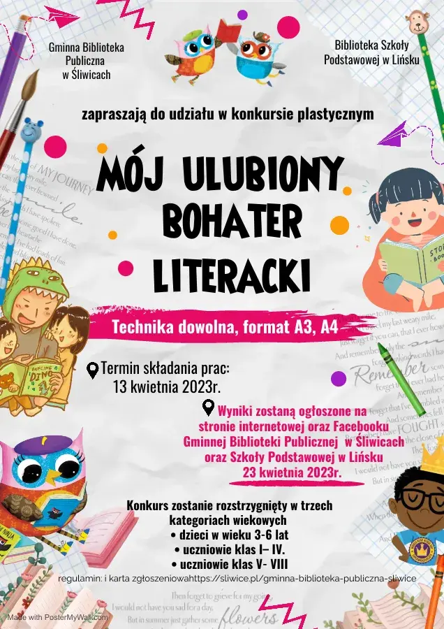 grafika mój ulubiony bohater literacki
