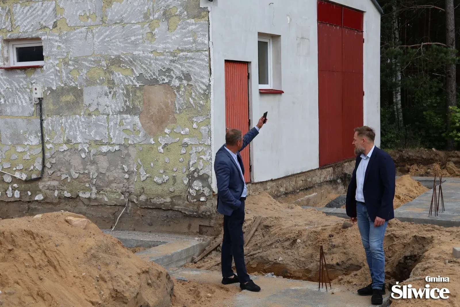 przygotowanie fundamentów remiza śliwiczki