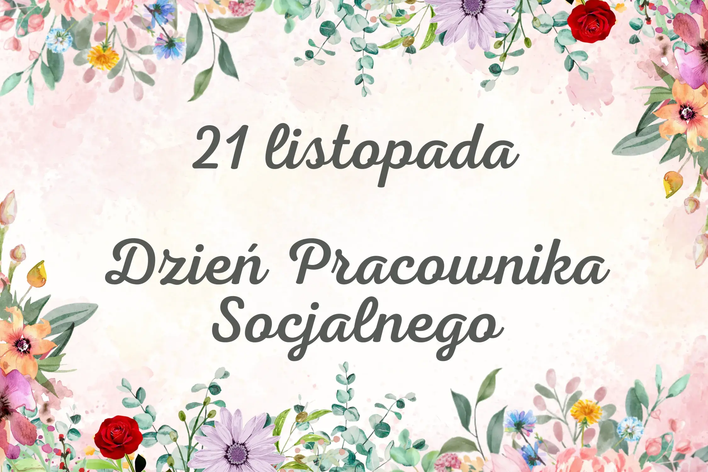 grafika 21 listopada dzień pracownika socjalnego