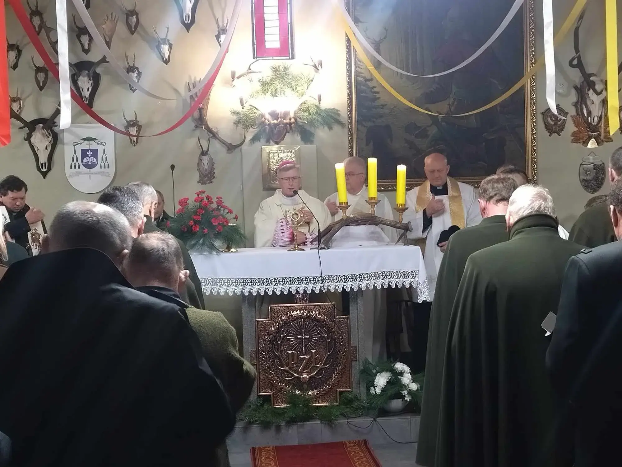 Msza święta w okoninach