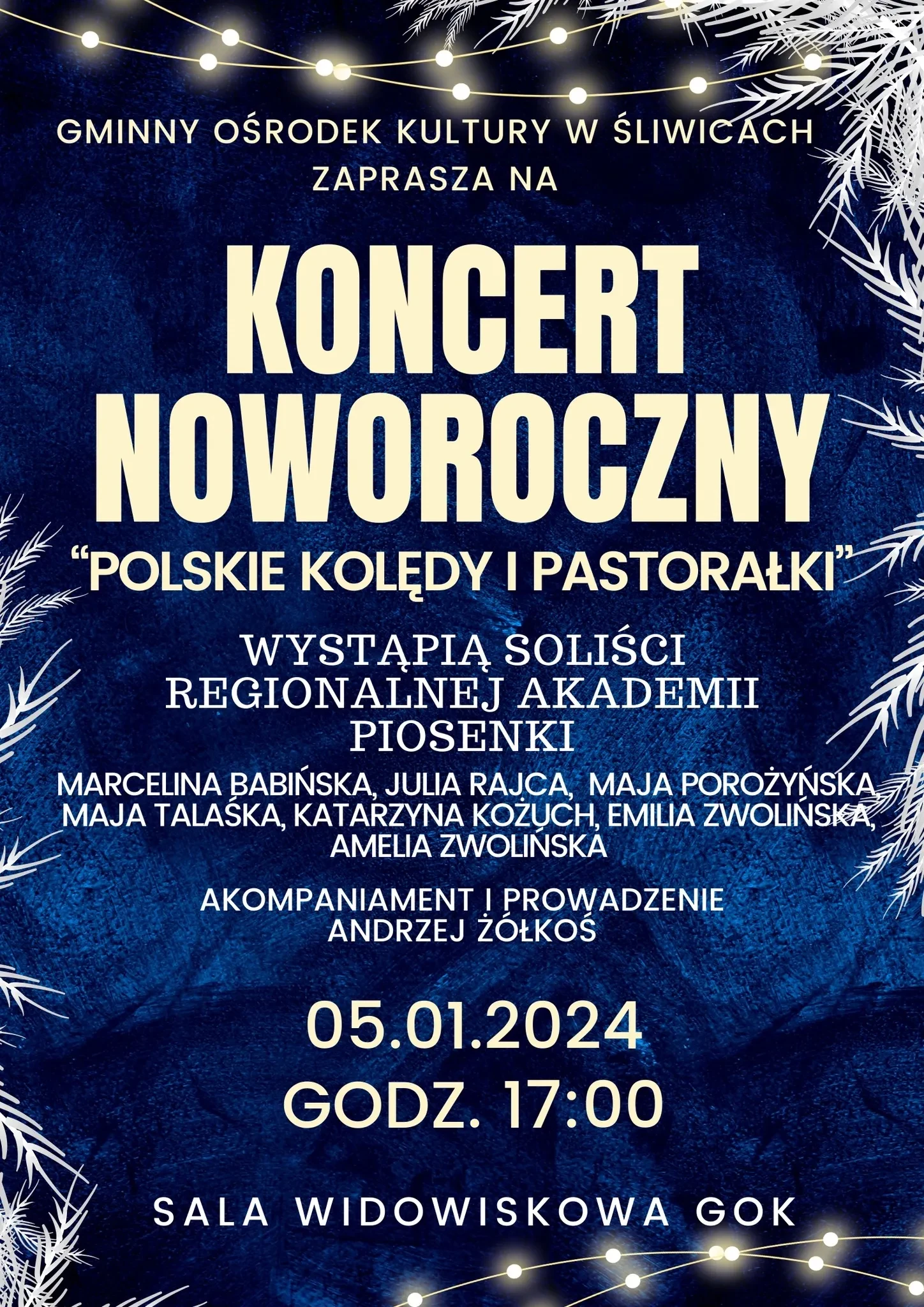 plakat koncert noworoczny