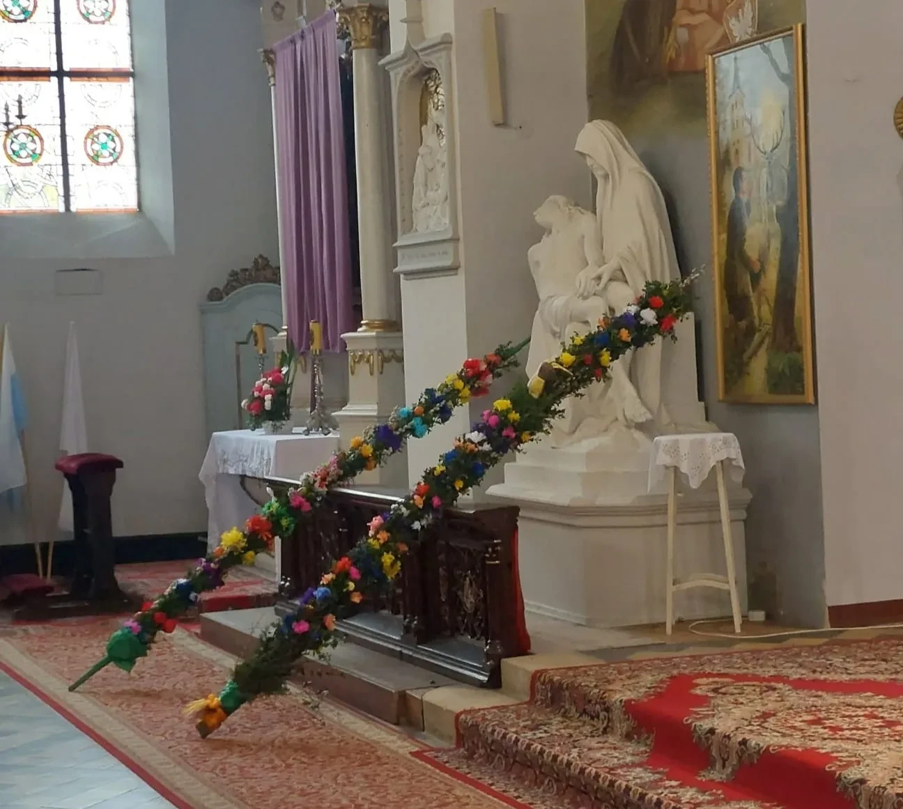 palmy wielkanocne w kościele