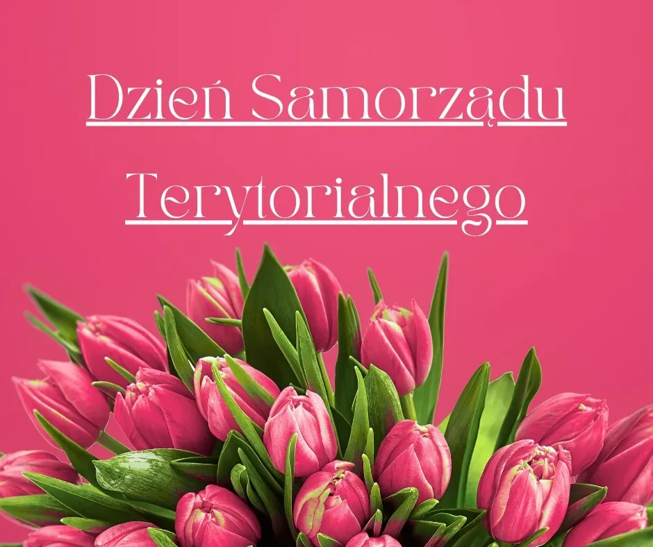 grafika z tulipanami dzień samorządu terytorialnego