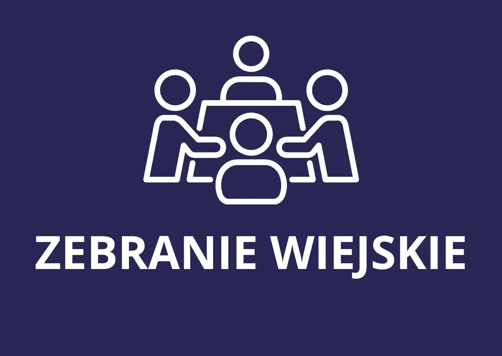 grafika zebranie wiejskie