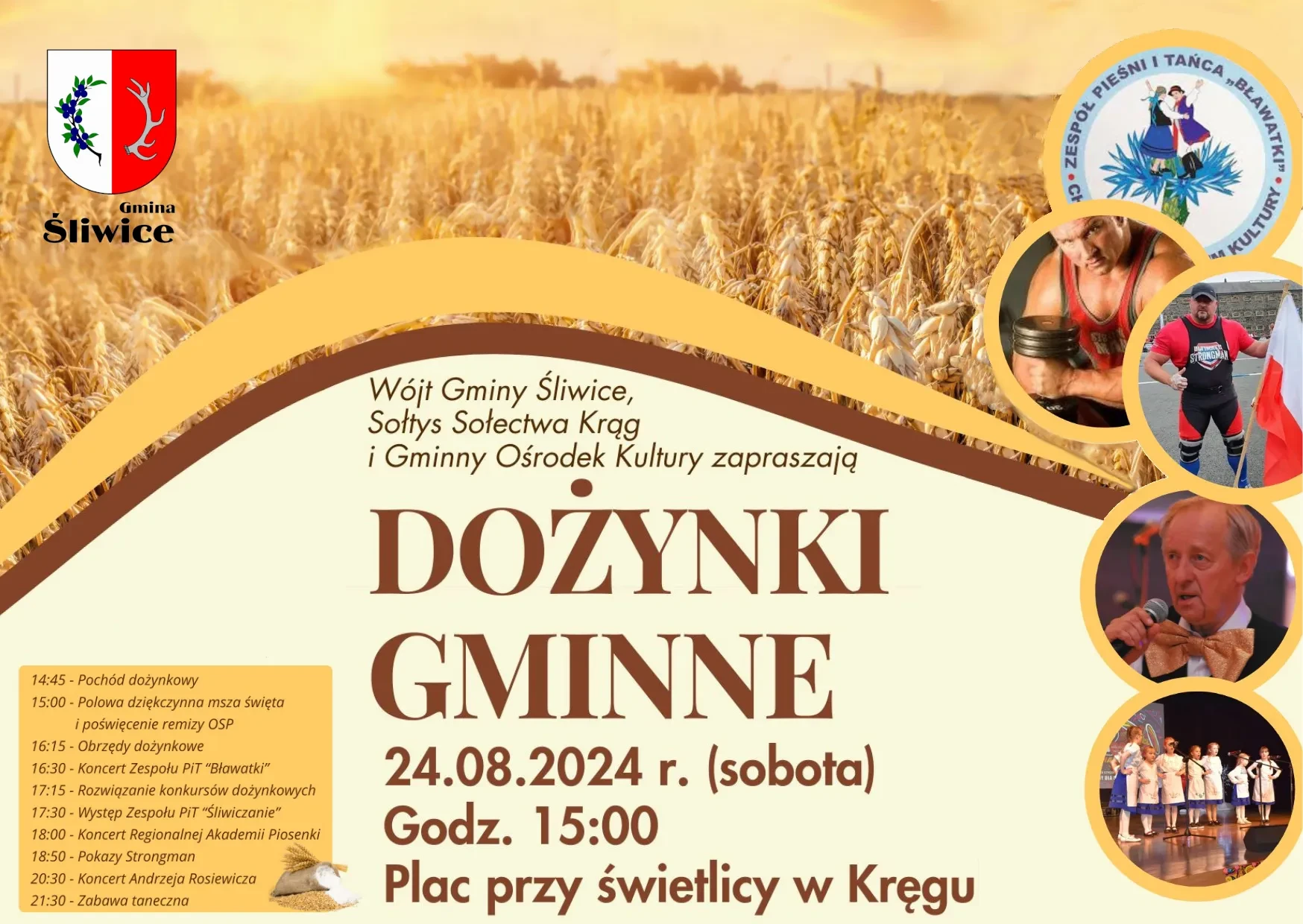dożynki gminne mały plakat