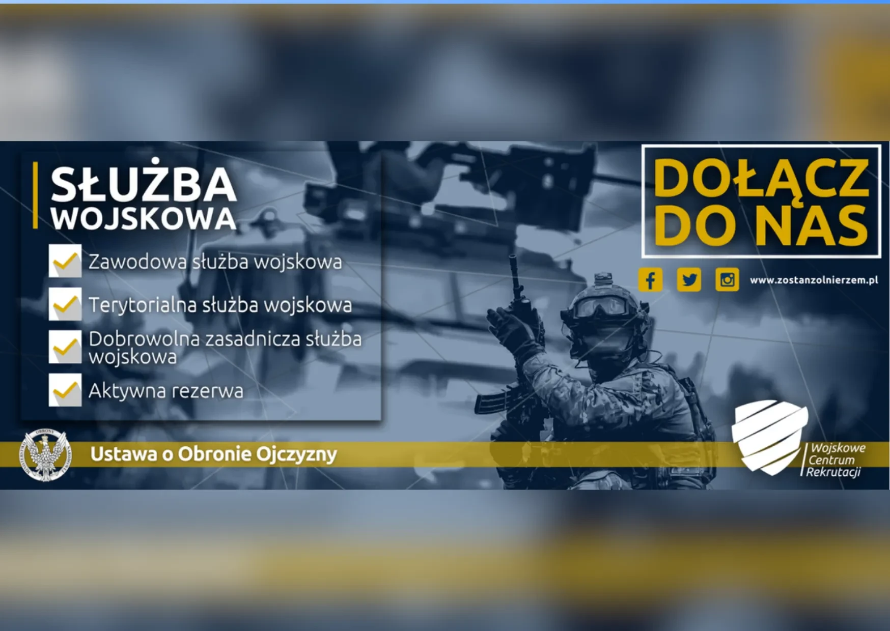 grafika służba wojskowa dołącz do nas