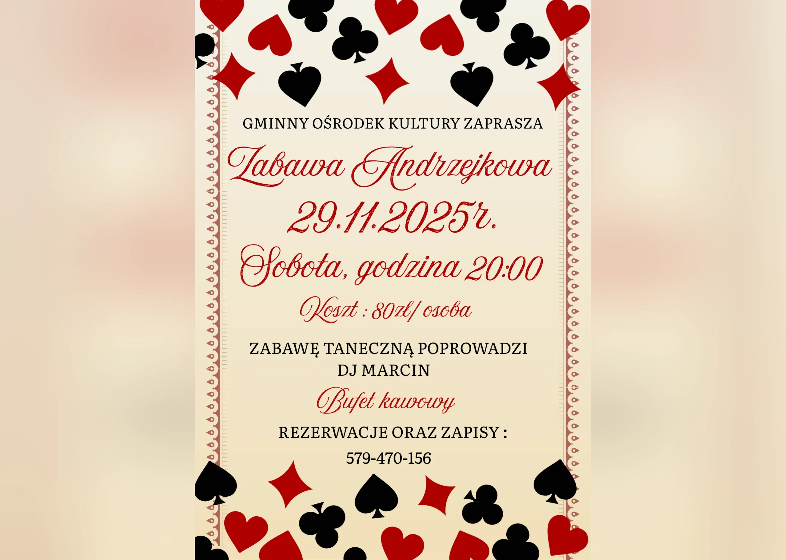 plakat andrzejki 2025 GOK