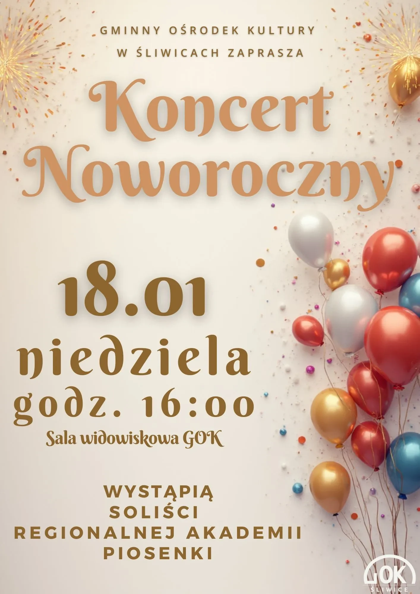 plakat koncert noworoczny